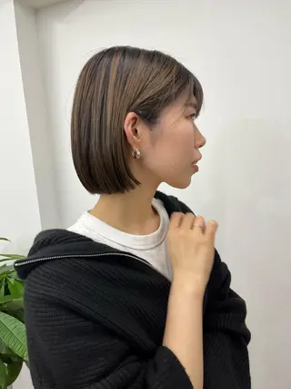 ショート カラー ヘアアレンジ HIROKO / 透明感暖色カラー🎀のヘアスタイル