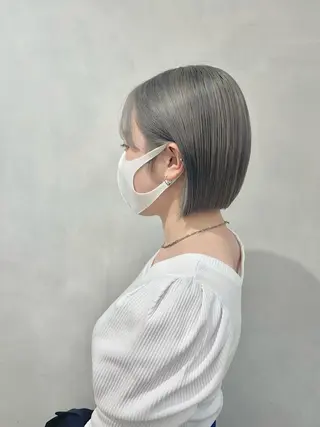 ショート カラー 🦋レイヤーカット ミドリカワ🦋のヘアスタイル