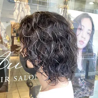 カラー 🫧ボブ/ツヤ髪/美 髪矯正/菜結のヘアスタイル