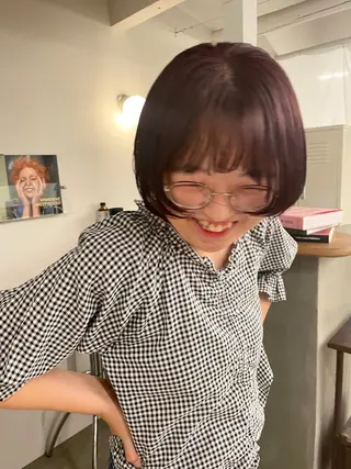 ショート カラー ブリーチモデル/ カットモデル/Riaのヘアスタイル