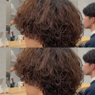 パーマ メンズ 渋谷サーフカール アメカジ美容師のヘアスタイル