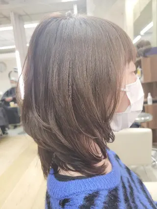 ミディアム カラー Romio所属・💐Romio綱島 　大墨💐のヘアスタイル