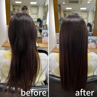 ロング 髪質改善/マツパ 垢抜け透明カラー衣笠のヘアスタイル