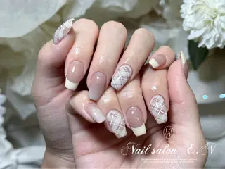 ネイル E.N🦋 長さ出し/持ち込みのネイルデザイン