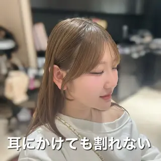 ロング 🎀大竹美侑／顔まわ りカット／レイヤーのヘアスタイル