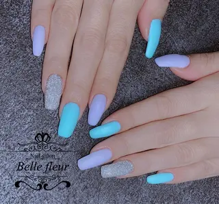 ロング ネイル Belle fleurのネイルデザイン