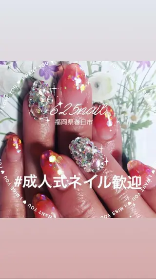 ネイル 625nail 無料P有/春日白水のネイルデザイン