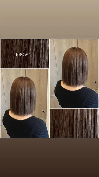 カラー ルプラボウ 鈴木 莉菜のヘアスタイル