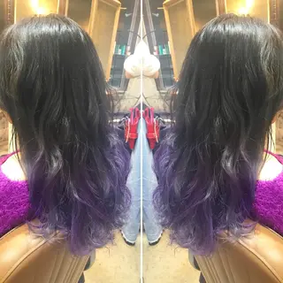 ロング カラー パーマ ヘアアレンジ メンズ キッズ ネイル マツエク・マツパ サロンドミルク 原宿のヘアスタイル