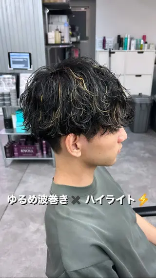 カラー パーマ メンズ パーマ支持率No.1 ❤️‍🔥安成弾のヘアスタイル