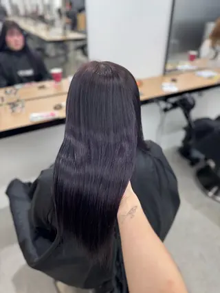 ミディアム カラー ヘアアレンジ 🤍淡色ピンク&ラベ ンダーYUKI🤍のヘアスタイル