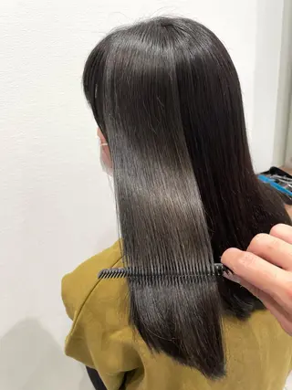 セミロング ナカタケ ユウのヘアスタイル