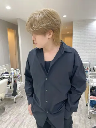 ショート カラー メンズ Realme京都四条烏丸ドゥエ所属・馬込 祝生のヘアスタイル