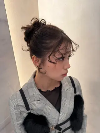 ヘアアレンジ 梅田カラーモデル/ ヘアセット/みさきのヘアスタイル