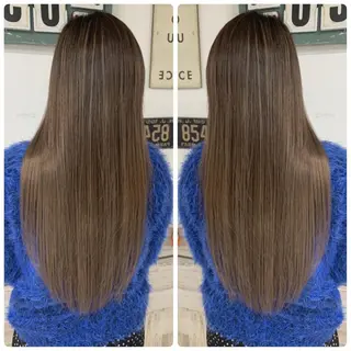 ロング カラー 京都大人女性ショート 徒歩1分/秋山のヘアスタイル