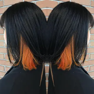 ミディアム カラー パーマ ヘアアレンジ メンズ キッズ ネイル マツエク・マツパ サロンドミルク 原宿のヘアスタイル