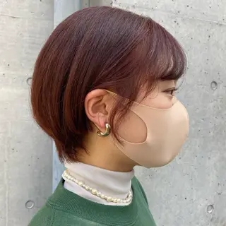 ショート カラー 🪭risa 暖色/レイヤー🪭のヘアスタイル
