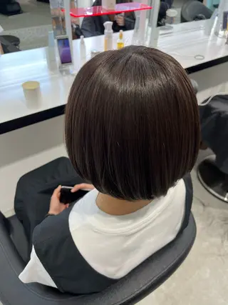 ショート カラー みう/仙台/暖色/ 艶髪/顔周りカット/のヘアスタイル