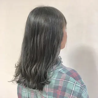 セミロング カラー ヘアアレンジ 【Sweep】おじま のぞみのヘアスタイル