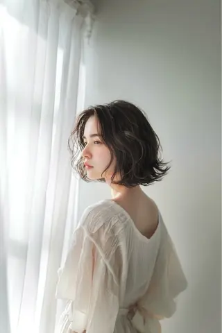ミディアム 💛🤍U too e’s 鎌倉🧸のヘアスタイル