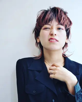 ショート カラー パーマ OKAMOTO SUSUMUのヘアスタイル