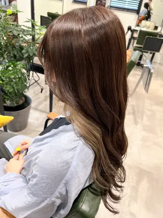 ロング カラー 韓国風レイヤー ∕ 大隣 里桜のヘアスタイル