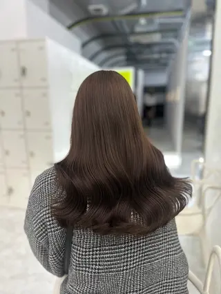 カラー 透ける透明感カラー 🤍anju🎀のヘアスタイル