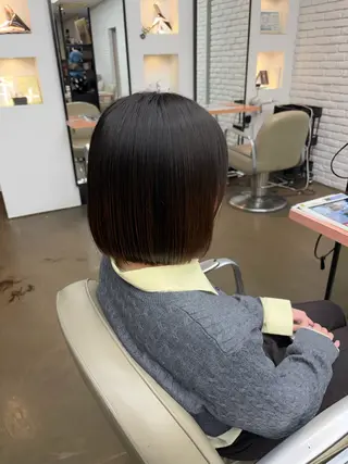 ショート DIFINOaoyama所属・🎧ayaka/ボブ /透明感カラー🩵のヘアスタイル