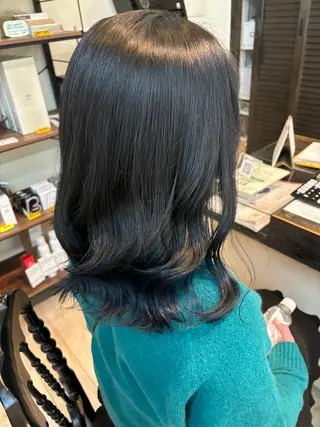 ミディアム ルプラボウ／艶カラー ／髪質改善／アサミのヘアスタイル