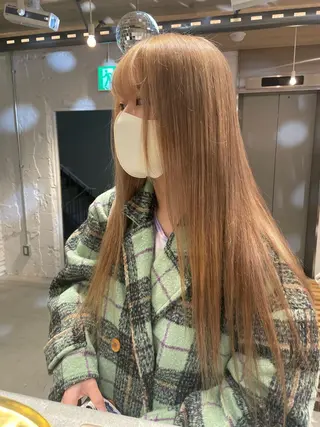 ロング カラー 艶ハイトーン👑♡ NATSUKIのヘアスタイル