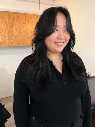 ロング 暖色/パーマ 🌼クニトウメイのヘアスタイル