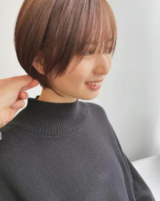 ショート カラー パーマ ヘアアレンジ メンズ キッズ ネイル マツエク・マツパ ショート/ボブ /パーマ🌿柏原良亮のヘアスタイル