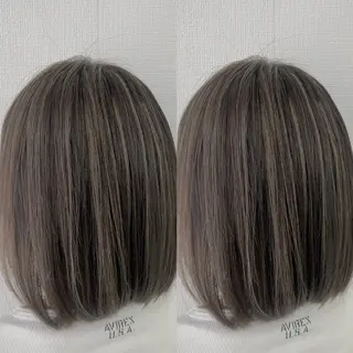 ミディアム ブリーチ無しカラー✨ 美鈴のヘアスタイル