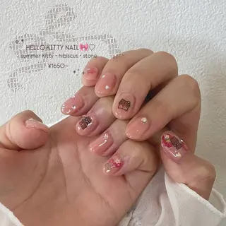 ネイル 暖色カラー/ネイル ナナコ💌のヘアスタイル