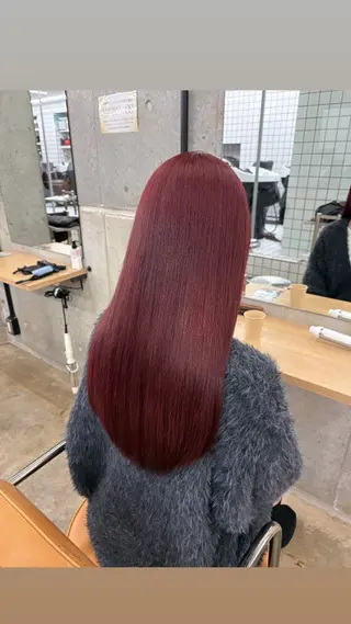 ロング カラー ヘアアレンジ 🎀暖色カラー🎀 ♡yurika♡のヘアスタイル