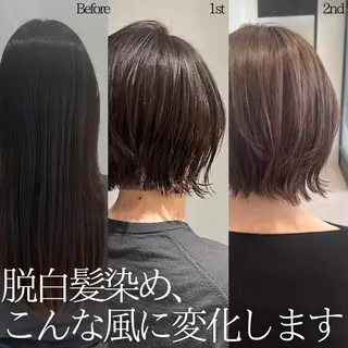 ショート カラー DX SHARE SALON所属・matka白髪ぼかし 大人ヘア/KEIKOのヘアスタイル