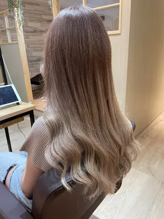 ロング カラー 多田 悦淳のヘアスタイル