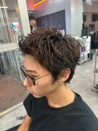 ショート パーマ メンズ 似合わせパーマ🔥 渡邉愛斗のヘアスタイル