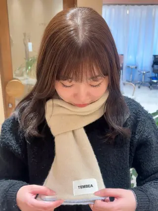 ミディアム カラー coyumi / 𝘦 𝘮 𝘶のヘアスタイル