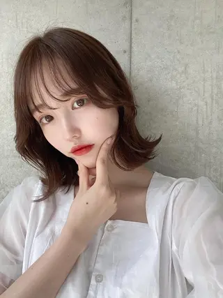 カラー 透明感スタイル 💖ブリーチなしのヘアスタイル