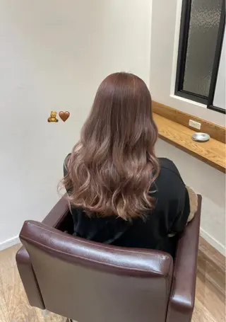 ロング カラー ハイトーン/透明感 カラー/下出有沙のヘアスタイル