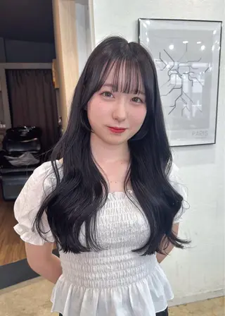 ロング カラー ♡韓国風ヘア 🐈♡MIHOのヘアスタイル