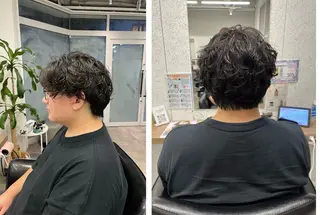 パーマ メンズ 🍓艶髪/艶カラー ハイトーン/しんたにのヘアスタイル