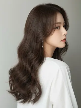 ロング 🩵透明感艶髪 縮毛矯正masa🩵のヘアスタイル