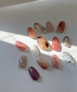 ネイル 五百路 蛍来のネイルデザイン