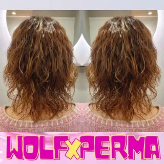 ミディアム パーマ GR 髪質改善トリートメント×ヘッドスパ【ジーアール】所属・🌺中村🌺毎日楽し くなる髪をご提案✨のヘアスタイル