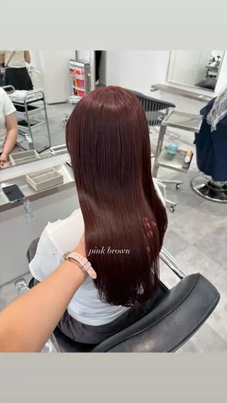 ロング ParveMix 宮﨑 梨里のヘアスタイル