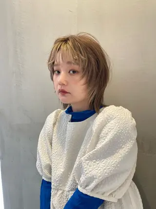 ミディアム 💖ボブ/髪質改善 顔周りレイヤー/ユイのヘアスタイル