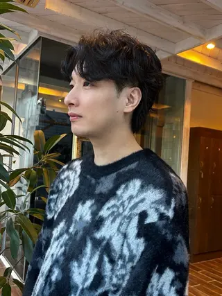 パーマ メンズ 西 優衣奈のヘアスタイル