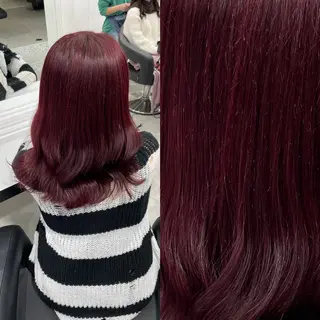 ロング カラー エフェクトブリーチ／ レイヤーカット／翔のヘアスタイル